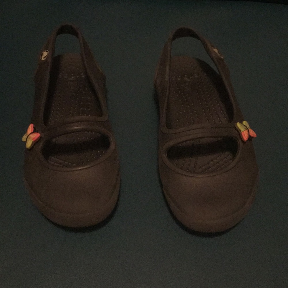 Butterfly crocs sz.11 great used condition